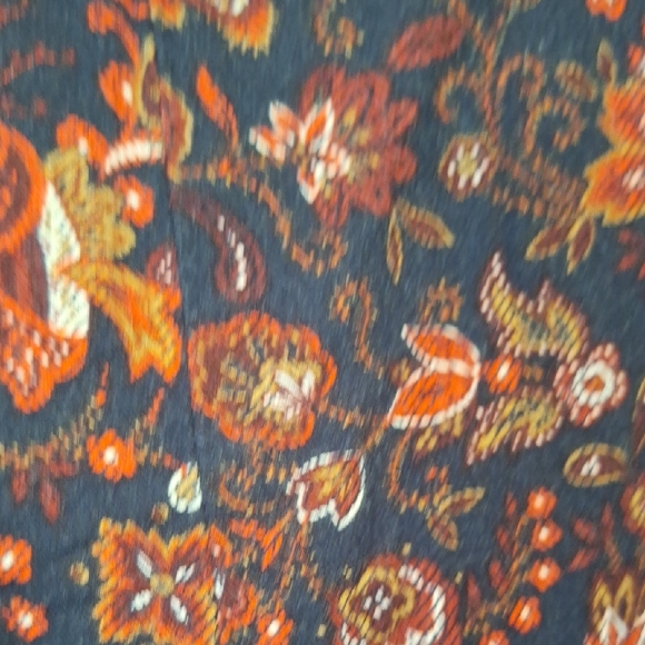 T&C Company Womens Size 16 Maxi Sleeveless Dress. Multicolor FALL Colors - Picture 6 of 10